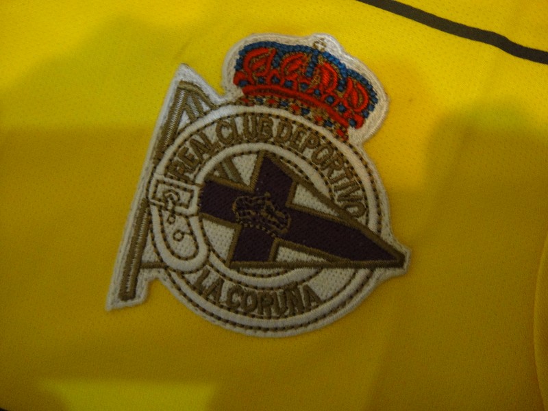 13-14 Deportivo La Coruña Away Yellow Jersey Shirt - Click Image to Close